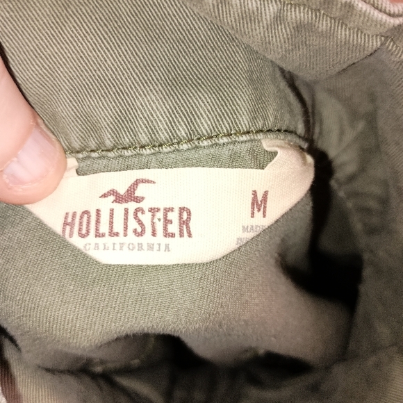 2/$30 HOLLISTER Vintage Vibe Light Green Utility Jacket- (#1,063) - Picture 8 of 10
